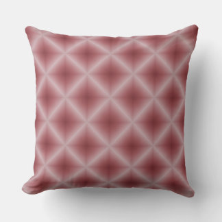 Diamond Funnel Hot Pink Pattern Throw Pillow