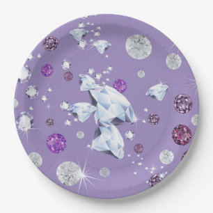 Diamond Galaxy 2 Paper Plate