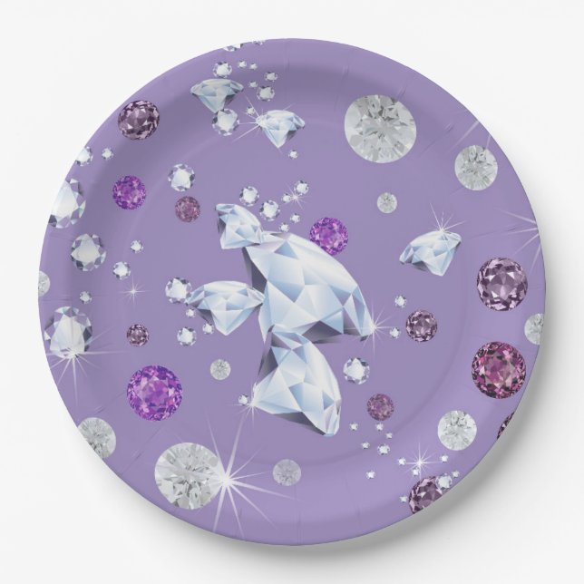 Diamond Galaxy 2 Paper Plate (Front)