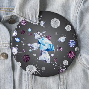 Diamond Galaxy 5 6 Cm Round Badge