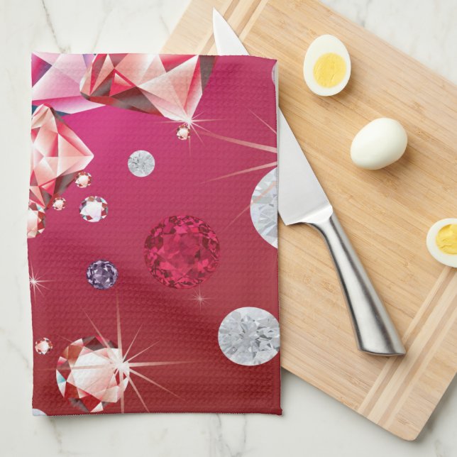 Diamond Galaxy 6 Tea Towel (Quarter Fold)