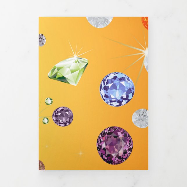 Diamond Galaxy 7 Tri-Fold Holiday Card (Cover)
