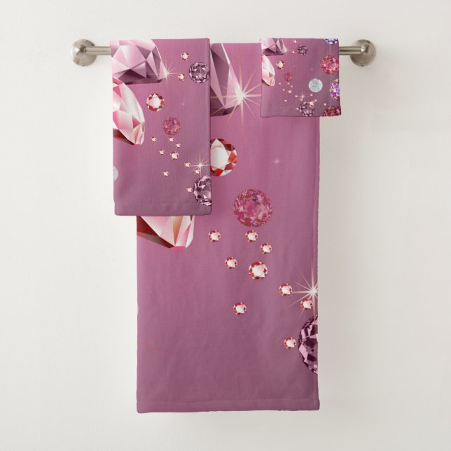 Diamond Galaxy 9 Bath Towel Set (Insitu)