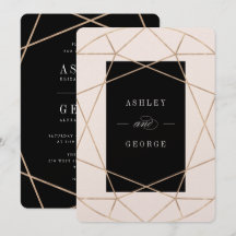 Diamond Gemstone Geometric Modern Stylish Wedding