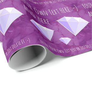 Diamond Gemstones Jewellery Gift Wrapping Paper