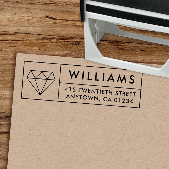 Diamond Geo | Self-Inking Return Address Stamp (Creator Uploaded)