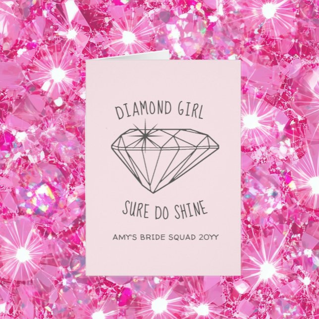 Diamond Girl Shine Personalised Thank You (Creator Uploaded)