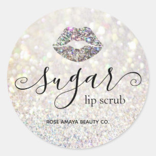 Diamond Glitter Sugar Lip Scrub Product Label