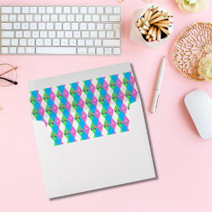 Diamond Golf Cart With Golf Ball Pattern Envelope