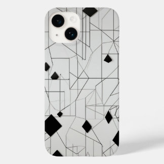 Diamond Grid Line Art Case-Mate iPhone 14 Case