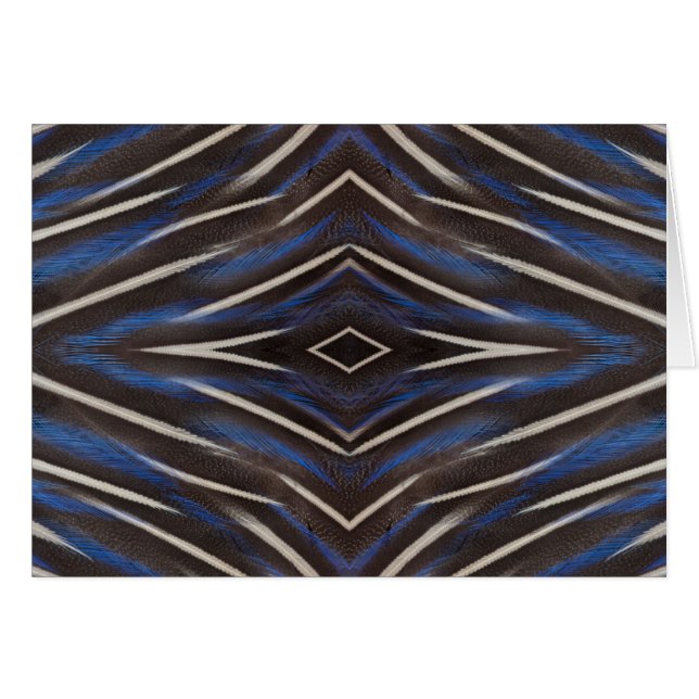 Diamond guinea fowl feather design (Front Horizontal)