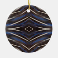 Diamond guinea fowl feather design