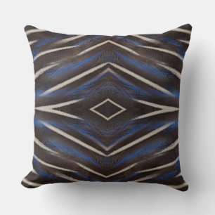 Diamond guinea fowl feather design cushion