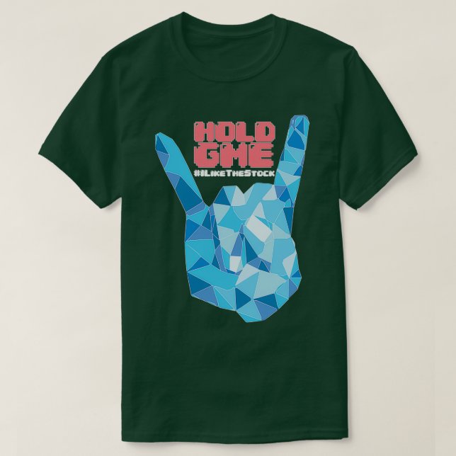 Diamond Hands HOLD GME 1 T-Shirt (Design Front)