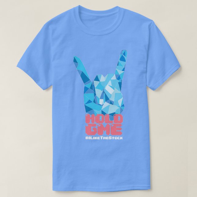 Diamond Hands HOLD GME T-Shirt (Design Front)