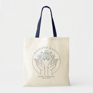 Diamond Hands Stock & Crypto Trader Funny Tote Bag