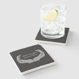 Diamond Hands Stone Coaster
