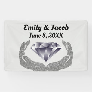 Diamond Hands Wedding Banner