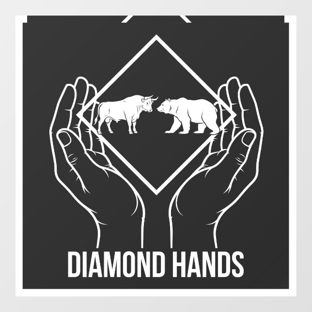 Diamond Hands — Window Cling (Sheet)