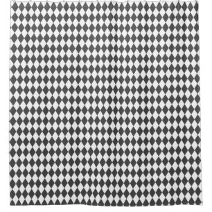 Diamond Harlequin  Shower Curtain
