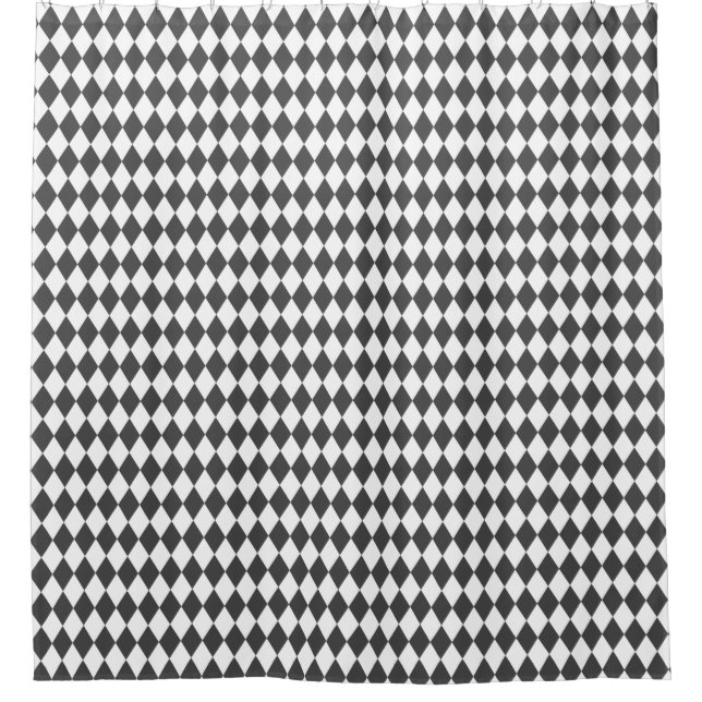 Diamond Harlequin  Shower Curtain (Front)