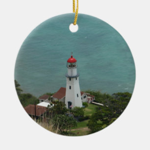 Diamond Head Lighthouse  Ceramic Tree Decoration