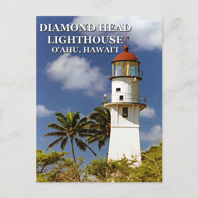 Diamond Head Lighthouse, O'ahu, Hawai'i Postcard (Front)