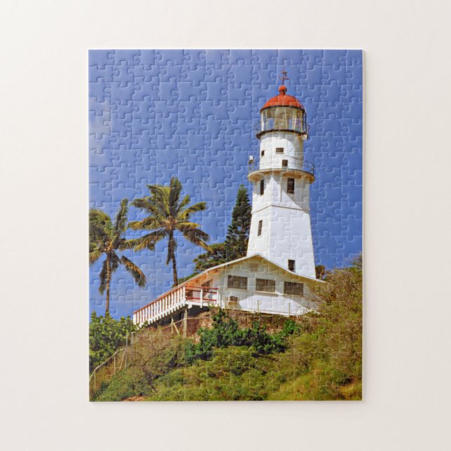 Diamond Head Lighthouse, O'ahu, Hawai'i Puzzle (Vertical)