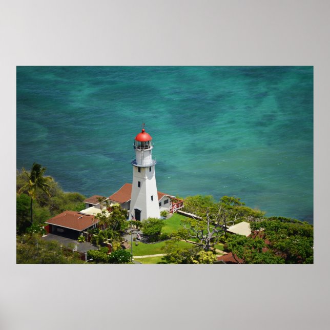 Diamond Head Lighthouse Poster (Front)