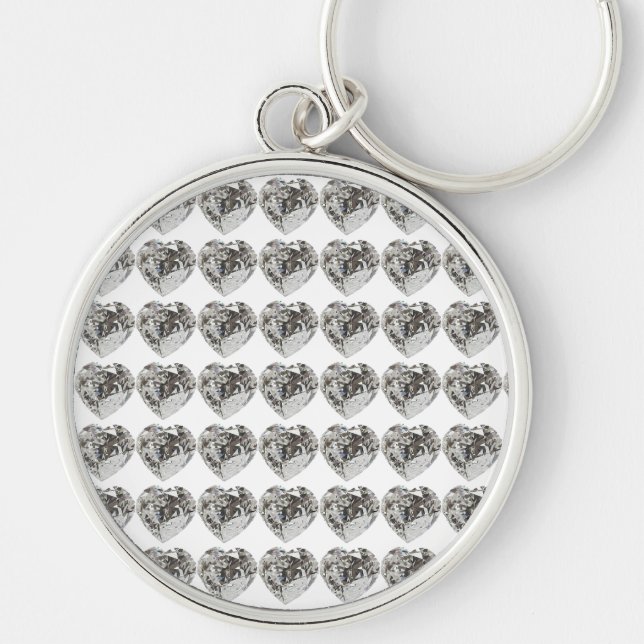 Diamond Heart Key Ring (Front)