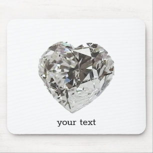 Diamond Heart Mouse Pad
