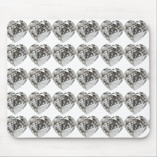 Diamond Heart Mouse Pad