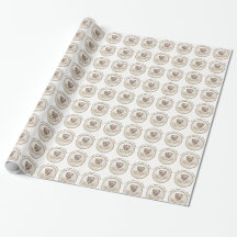 Diamond Heart, Personalised Wedding Wrapping Paper