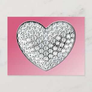 Diamond Heart Postcard