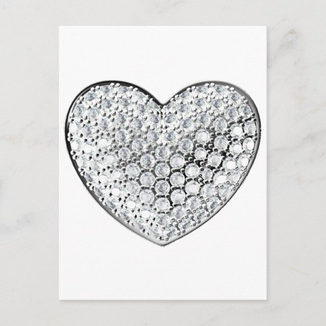 Diamond Heart Postcard (Front)