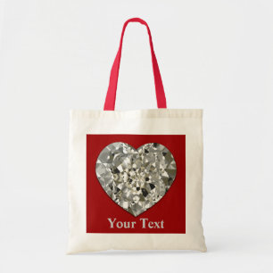 Diamond Heart Tote Bag