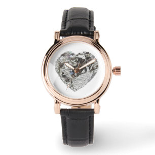 Diamond Heart Watch