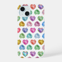 Diamond Heart Watercolor Pattern Cute Pastel Girly