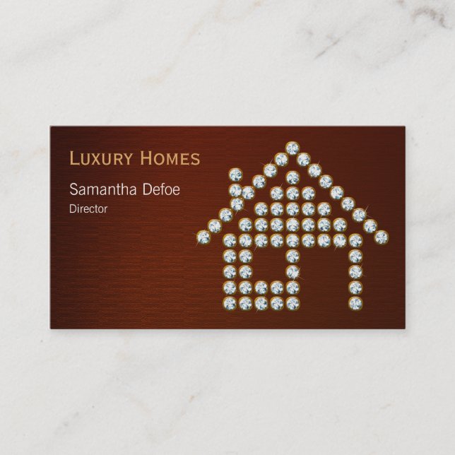 Diamond Home Real Estate Business Card (Front)