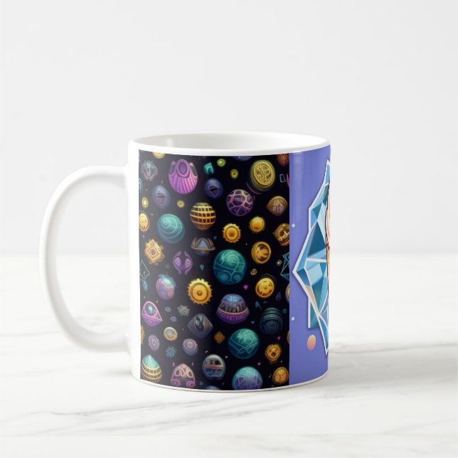 Diamond icecream design coffee mug (Left)