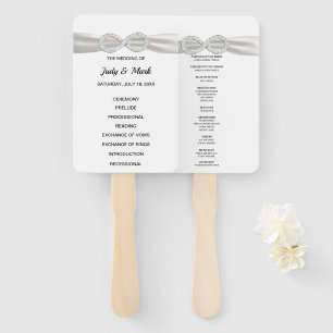 Diamond Infinity Wedding Program Fans