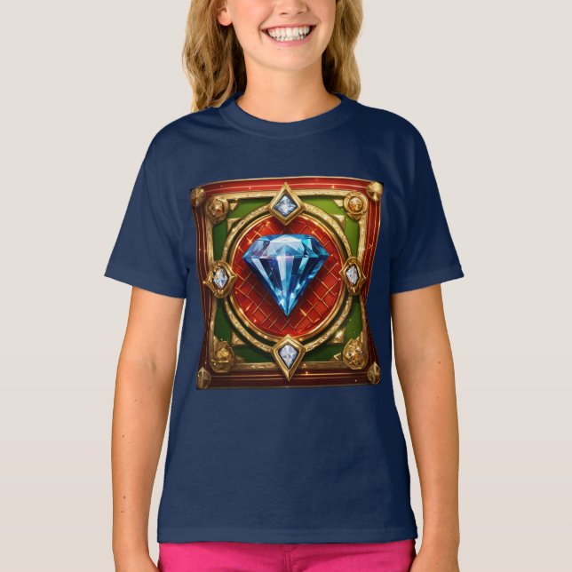 Diamond-Inspired Tshirts Trending Now!" (Front)