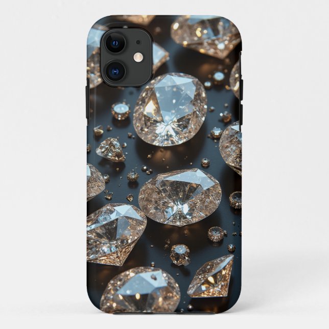 Diamond iPhone Case looks real diamond luxury (Back)