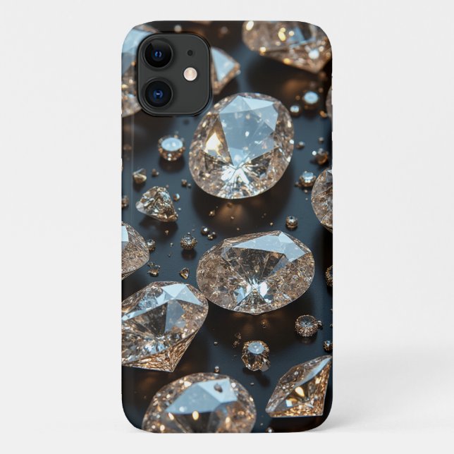 Diamond iPhone Case looks real diamond luxury (Back)