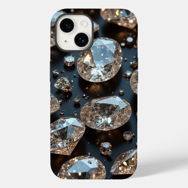 Diamond iPhone Case looks real diamond luxury (Back)