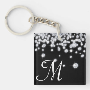 Diamond Jewels Jewellery Glitz Glam Glamou Key Cha Key Ring