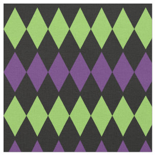 Diamond Joker on Black Fabric