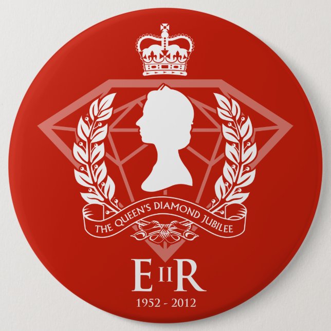 Diamond Jubilee Commemorative Button (Front)
