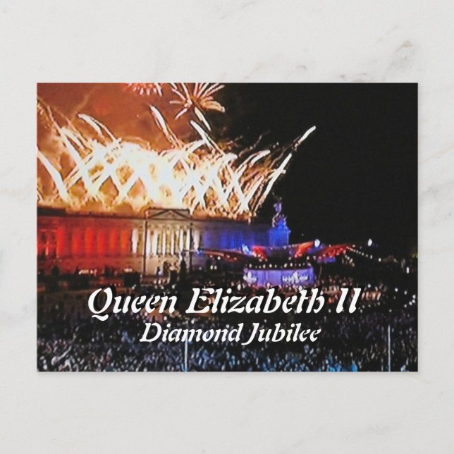 Diamond Jubilee concert commemorative postcard (Front)