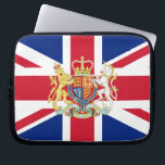 Diamond Jubilee Union Flag and Royal Crest Laptop Sleeve<br><div class="desc">Royal Crest and Union Flag of The United Kingdom of Great Britain and Northern Ireland Diamond Jubilee commemorative laptop sleeve.</div>